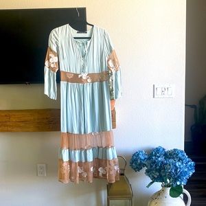 For Love and Lemons baby blue dress, size 4.